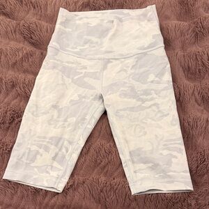 lululemon athletica Gray Camo Bike Shorts